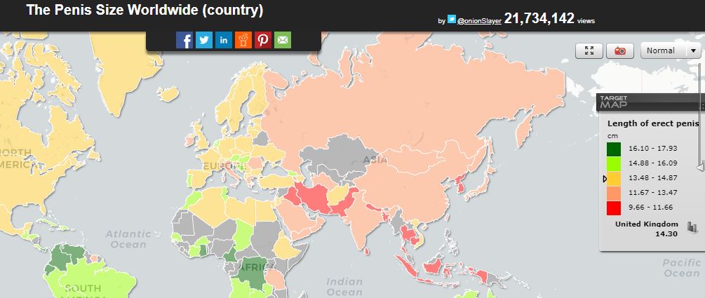 où est l'homme asiatique dans cette carte mondiale de la taille des sexes