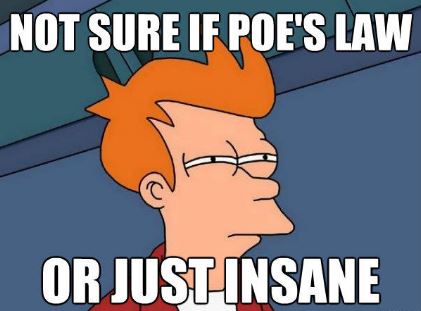 421px x 311px - The Poe's law - Bon Pote , your weekly dose of sarcasm