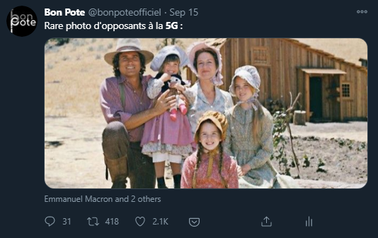 Tweet de Bon Pote sur les Amishs