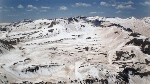 Carbon in the form of soot on the snow that accelerates melting