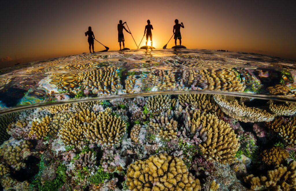 Les sociétés humaines entretiennent une relation forte avec les récifs coralliens. Crédit photo:  Grant Thomas / Ocean Image Bank