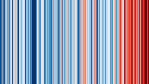 Warming stripes vignette source Ed Hawkins