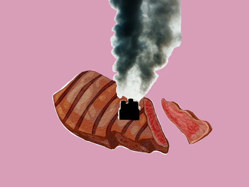 Sciences cognitives et perception : Imaginez : vous dévorez un steak, et pourtant, pas l'ombre d'un nuage de CO2 ne s'échappe pour vous montrer en direct son rôle dans le réchauffement climatique.
