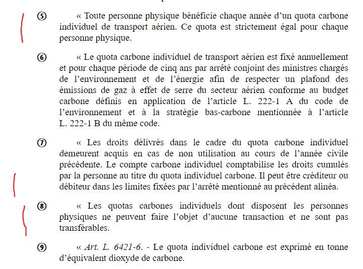 Proposition de loi Ruffin / Batho sur le quota carbone individuel pour l'usage de l'avion avec exception pour la famille