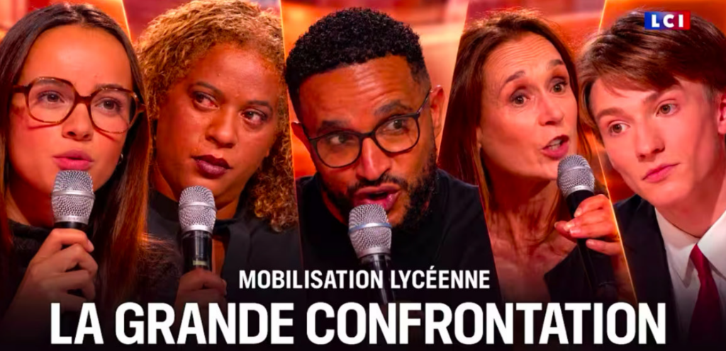 plateaux tv manifestations lycéennes